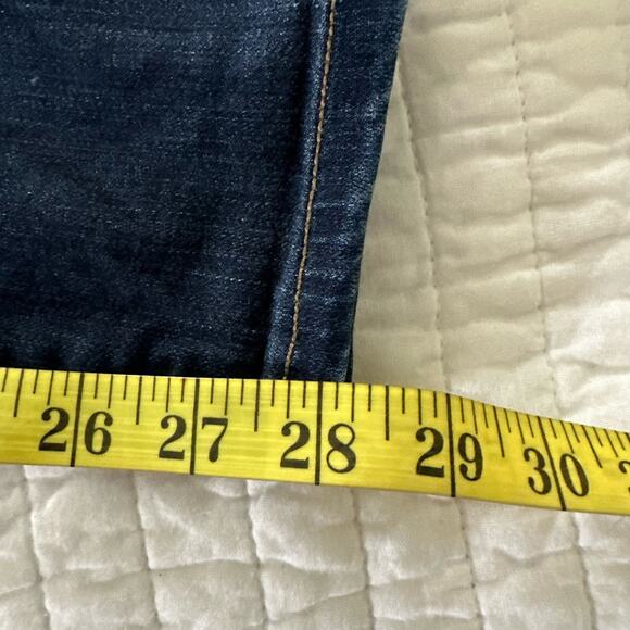 Liverpool Jeans Womens 4/27 Denim Legging Mid Rise Stretch Pull On Dark Wash - Picture 13 of 15